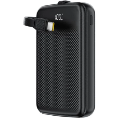 Портативная батарея Acefast 10000mAh, 22.5W, PD, QC/3.0, build Type-C cable, M13, Black