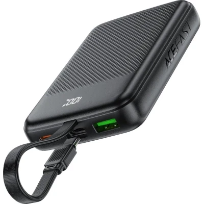 Портативна батарея Acefast 10000mAh, 22.5W, PD, QC/3.0, build Type-C cable, M13, Black (6974316283959) [6974316283959-B] — фото 4