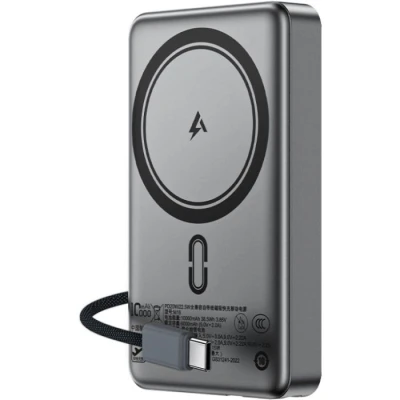 Портативная батарея Acefast Magnetic Wireless 10000mAh, 22.5W, PD, QC/3.0, QI 15W, M18, Black