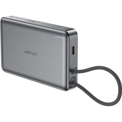 Портативна батарея Acefast Magnetic Wireless 10000mAh, 22.5W, PD, QC/3.0, QI 15W, M18, Black (6974316284017) [6974316284017-B] — фото 4