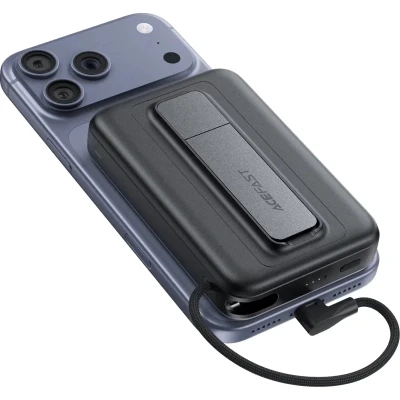 Портативна батарея Acefast Magnetic Wireless 10000mAh, 22.5W, PD, QC/3.0, QI 15W, M24, Metal Gray (6974316284871) [6974316284871-B] — фото 5