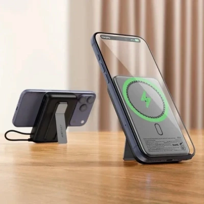 Портативна батарея Acefast Magnetic Wireless 10000mAh, 22.5W, PD, QC/3.0, QI 15W, M24, Metal Gray (6974316284871) [6974316284871-B] — фото 6