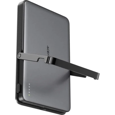 Портативна батарея Acefast Magnetic Wireless 5000mAh, 18W, PD, QC/3.0, with holder M16, Black (6974316283997) [6974316283997-B] — фото 4