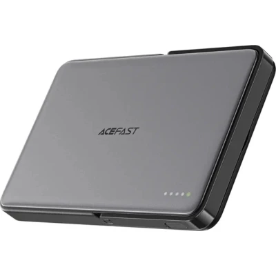 Портативна батарея Acefast Magnetic Wireless 5000mAh, 18W, PD, QC/3.0, with holder M16, Black (6974316283997) [6974316283997-B] — фото 6
