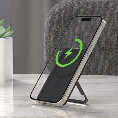 Портативна батарея Acefast Magnetic Wireless 5000mAh, 18W, PD, QC/3.0, with holder M16, Black (6974316283997) [6974316283997-B] — фото 9