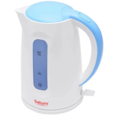 Електрочайник Saturn ST-EK8439U White/Blue [ST-EK8439UWhiteBlue-B]