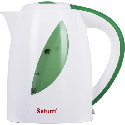 Електрочайник Saturn ST-EK8437U White/Lt.Green [ST-EK8437UWhiteLt.Green-B]