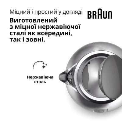Электрочайник Braun WK 1500 GY [WK1500GY-B] — фото 5