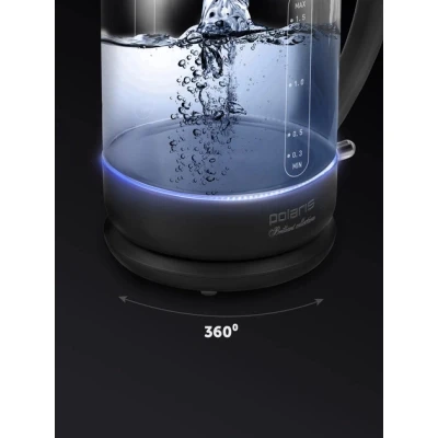 Электрочайник Polaris PWK 17103CGL Water Way Pro Чорний [PWK17103CGLWaterWayProЧорний-B] — фото 8