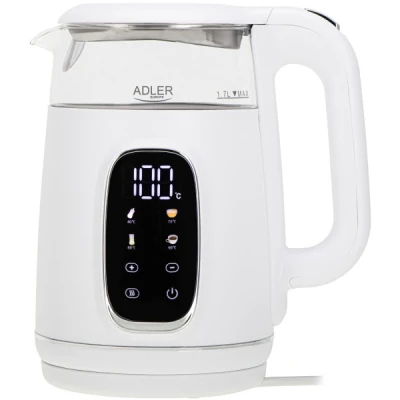 Электрочайник Adler AD 1305 white silver [AD1305whitesilver-B]