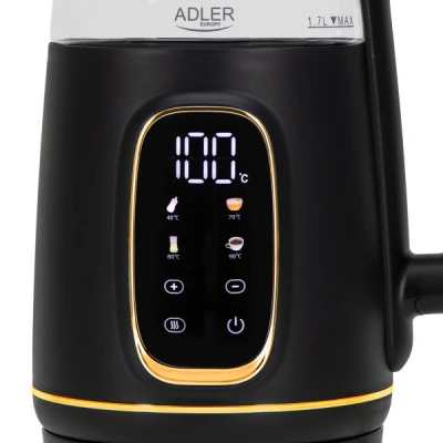 Електрочайник Adler AD 1305 black gold [AD1305blackgold-B] — фото 6