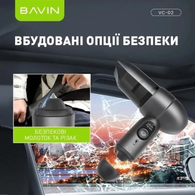 Пылесос BAVIN VC-02 15000Pa 2000 mAh Wh (Z-VC02 WH) [Z-VC02WH-B] — фото 7