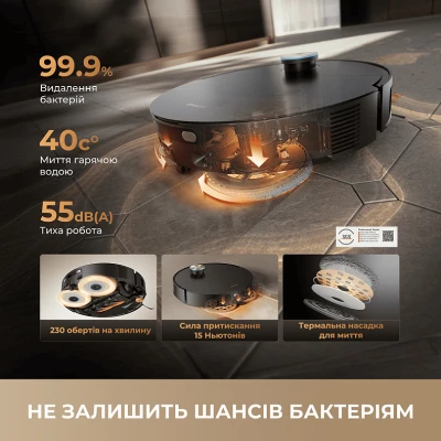 Пилосос Dreame Bot Matrix 10 Pro Black (RLM61HE-Bl) [RLM61HE-Bl-B] — фото 7