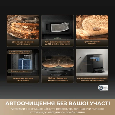 Пилосос Dreame Bot Matrix 10 Pro Black (RLM61HE-Bl) [RLM61HE-Bl-B] — фото 8