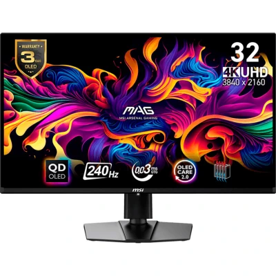 MSI MAG 321UPX-QD 3840 x 2160 QD-OLED чорний