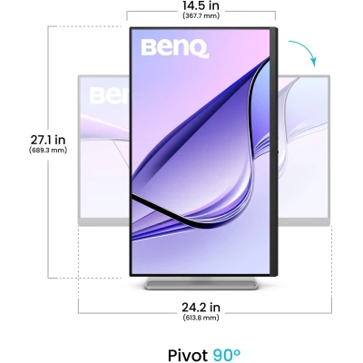 Монітор BenQ MA270U Silver 3840 x 2160 IPS сріблястий (MA270USilver-B) — фото 3