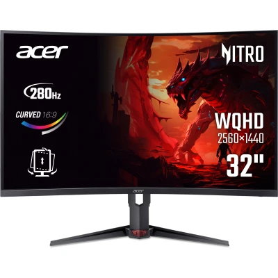 Acer XZ323QUZ1bmiiprx 2560 x 1440 MVA чорний