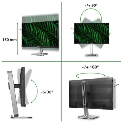Монітор Philips 27B2G5601/00 2560 x 1440 IPS сріблястий, чорний (27B2G560100-B) — фото 8