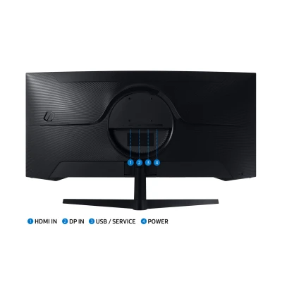 Монитор Samsung LC34G55TWWIXUA 3440 x 1440 VA чорний (LC34G55TWWIXUA-B) — фото 11