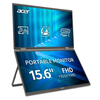 Монитор Acer Dual Portable PD163QTbmiuux 1920 x 1080 IPS чорний (UM.ZP3EE.011-B)