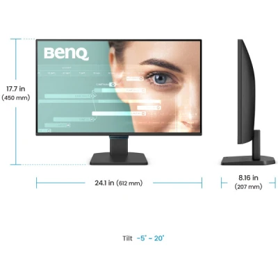 Монитор BenQ GW2790C 1920 x 1080 IPS чорний (GW2790C-B) — фото 8