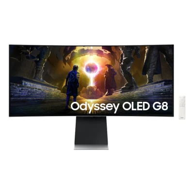 Samsung LS34DG852SZXUA 3440 x 1440 OLED сріблястий — фото 2