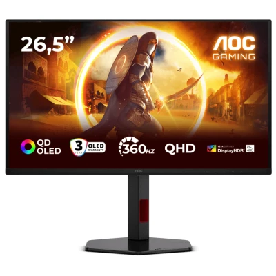 AOC Q27G4SDR 2560 x 1440 QD-OLED червоний, чорний