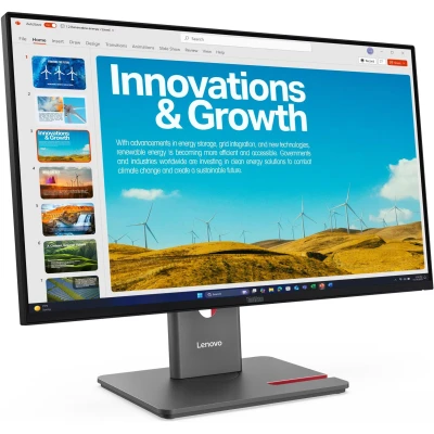 Lenovo P24QD-40 2560 x 1440 IPS чорний — фото 2