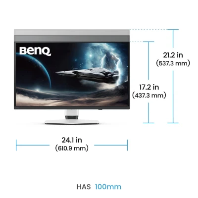 Монитор BenQ EX271UZ White 3840 x 2160 QD-OLED білий (EX271UZWhite-B) — фото 12