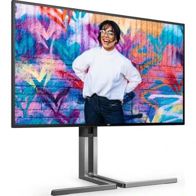 AOC U27U3CV 3840 x 2160 IPS сірий — фото 2