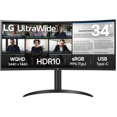 LG 34WR55QK-B 3440 x 1440 VA чорний