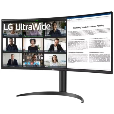 Монітор LG 34WR55QK-B 3440 x 1440 VA чорний (34WR55QK-B-B) — фото 3