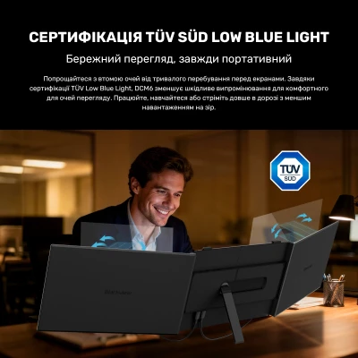 Монитор Blackview Dual Screen 14inch 1920 x 1080 IPS сірий (BVDCM6-B) — фото 11