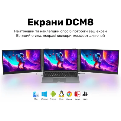 Монітор Blackview Dual Screen 15.3inch 1920 x 1200 IPS сірий (BVDCM8-B) — фото 4