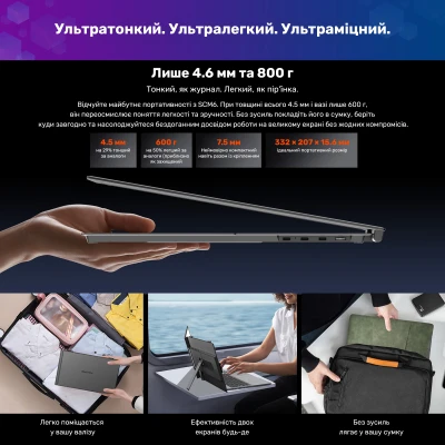 Монитор Blackview Single Screen 14inch 1920 x 1080 IPS сірий (BVSCM6-B) — фото 7