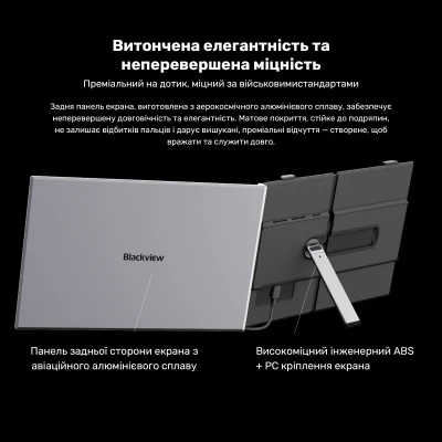 Монитор Blackview Single Screen 14inch 1920 x 1080 IPS сірий (BVSCM6-B) — фото 8