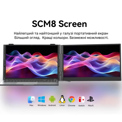 Монітор Blackview Single Screen 15.3inch 1920 x 1200 IPS сірий (BVSCM8-B) — фото 4