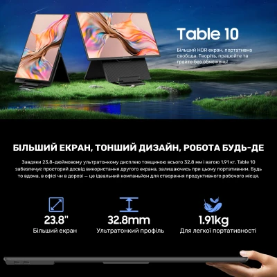 Монітор Blackview Table 10 LCD Monitor 1920 x 1080 IPS чорний (BVTABLE10-B) — фото 4