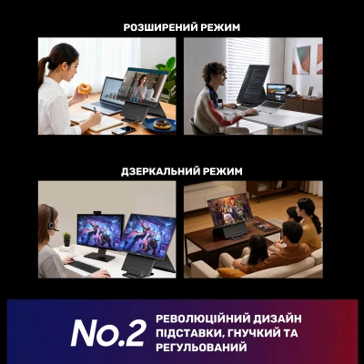 Монітор Blackview Table 10 LCD Monitor 1920 x 1080 IPS чорний (BVTABLE10-B) — фото 9