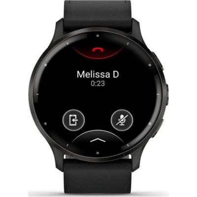 Смарт-годинник Garmin Venu 3, Black + Slate, Leather, GPS — фото 2