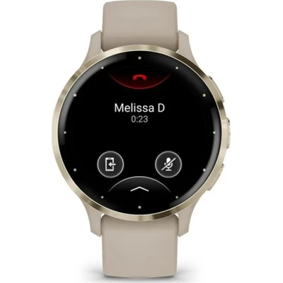 Смарт-годинник Garmin Venu 3S, French Gray + Soft Gold, GPS — фото 2