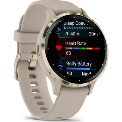 Смарт-годинник Garmin Venu 3S, French Gray + Soft Gold, GPS (010-02785-02) [010-02785-02-B] — фото 3