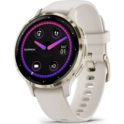 Смарт-годинник Garmin Venu 3S, Ivory + Soft Gold, GPS (010-02785-04) [010-02785-04-B]