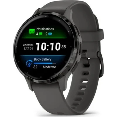 Смарт-годинник Garmin Venu 3S, Pebble Gray + Slate, GPS