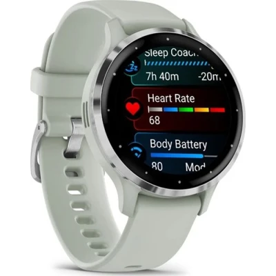 Смарт-годинник Garmin Venu 3S, Sage Gray + Passivated, GPS (010-02785-01) [010-02785-01-B] — фото 3