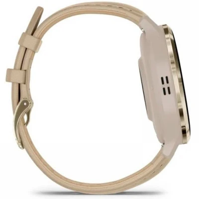 Смарт-годинник Garmin Venu 3S, Fr. Gray + Soft Gold, Leather, GPS (010-02785-55) [010-02785-55-B] — фото 4