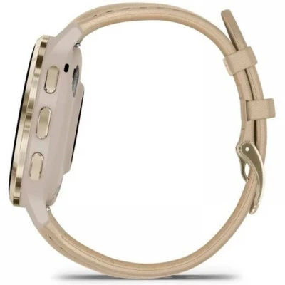 Смарт-годинник Garmin Venu 3S, Fr. Gray + Soft Gold, Leather, GPS (010-02785-55) [010-02785-55-B] — фото 5