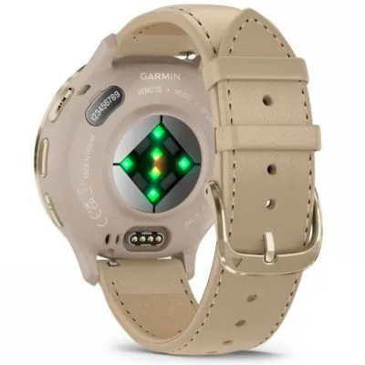 Смарт-годинник Garmin Venu 3S, Fr. Gray + Soft Gold, Leather, GPS (010-02785-55) [010-02785-55-B] — фото 6