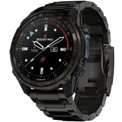 Смарт-годинник Garmin Descent Mk3i, 51mm, Crbn Gry DLC Ti/Ti, Dive Computer, GPS дайвінг комп'ютер