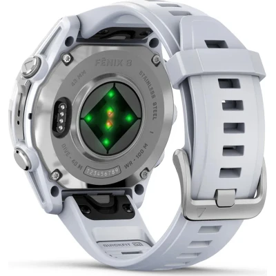 Смарт-годинник Garmin fenix 8 43mm, AMOLED, Glass, BareSS/Whitestone, WhitestoneBn (010-02903-00) [010-02903-00-B] — фото 6